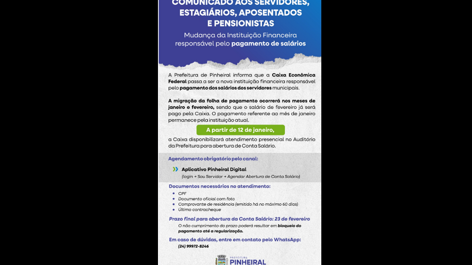 ATENÇÃO APOSENTADOS E PENSIONISTAS!