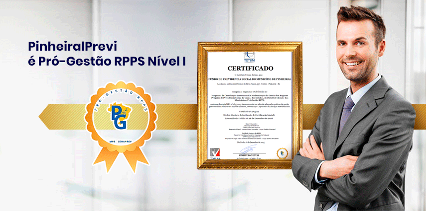 PinheiralPrevi é Certificado Pró-Gestão Nível I